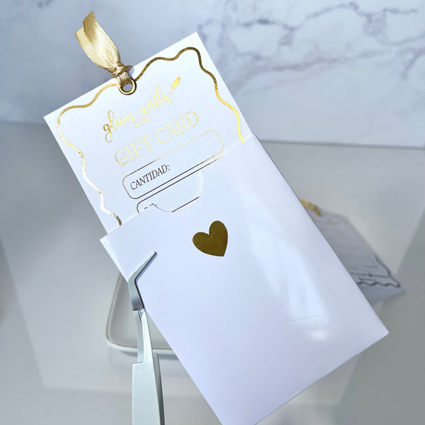 Certificado de regalo CON FOIL, ojillo metálico y listón + sobre