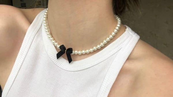 Collar Perlas coquette.