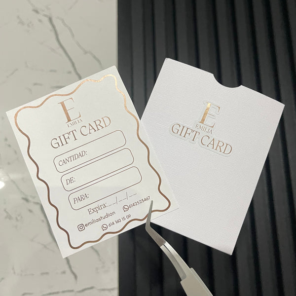 Certificado de regalo CON FOIL + sobre