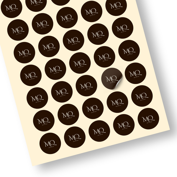Plantilla de stickers circulares