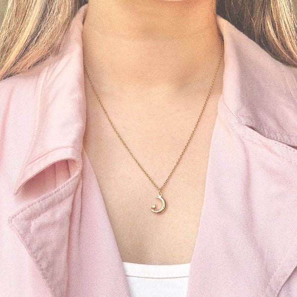 Collar luna con estrella.