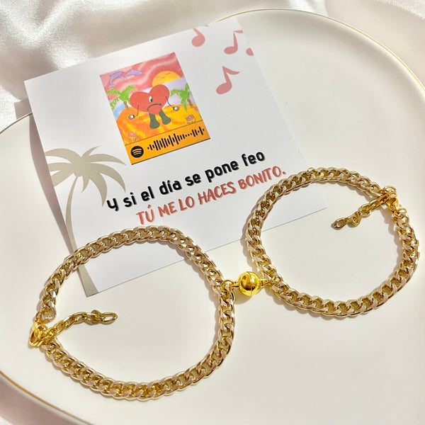 Pulseras iman bolita