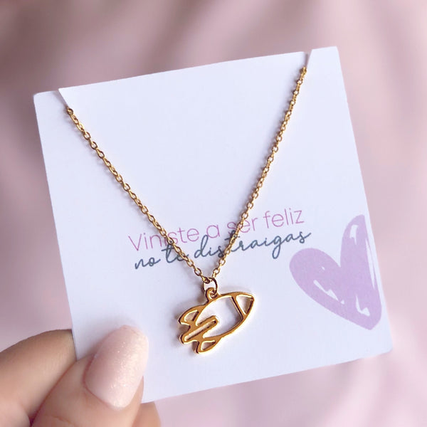 Collar cohete espacial.