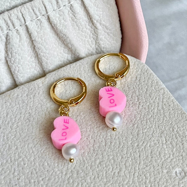 Huggies corazón perla de río.